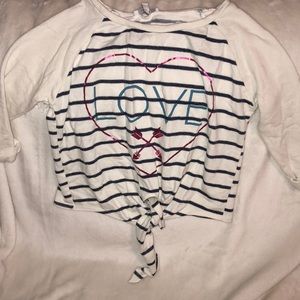 love crop tee
